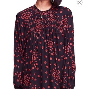 Flowers in Her Hair Smock Detail Tunic Top